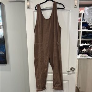 We The Free Brown Jumpsuit